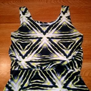 Neon Geo Pattern Forever 21 Long Spring Dress